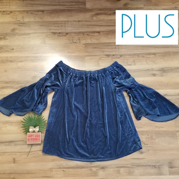 Tops - SALE !! CURVY SIZE SEXY VELVET TOP